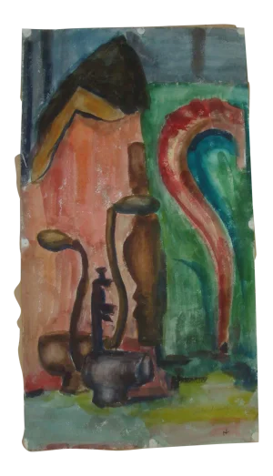 1950s Abstract Mid-Century Modern Painting