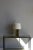 Metal Contemporary "Croissillon" Polished Brass and Parchment Table Lamp For Sale - Image 7 of 8