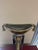 Metal Hand-Cast Ormolu Brass Table Torchère With Marble Base For Sale - Image 7 of 8
