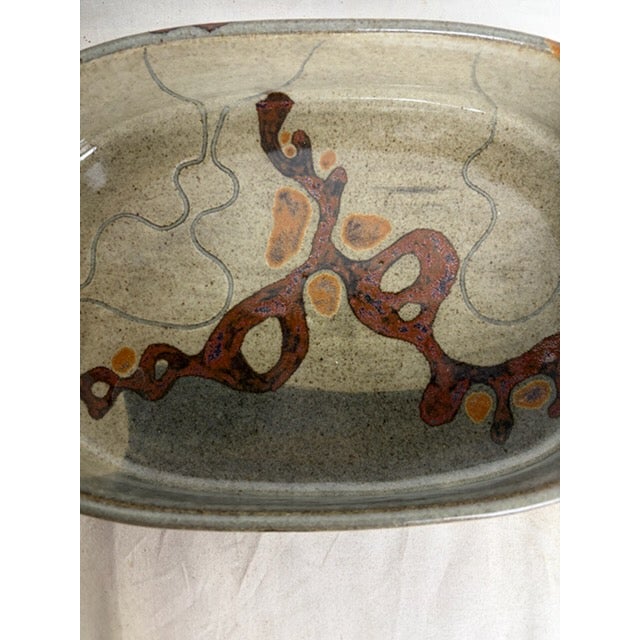 Rustic 1980s Cheri Hill Pottery Casserole For Sale - Image 3 of 6