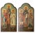 Wood Pair of Antique Original Painted Russian Icons Painted on Wood Panels, Circa 1900's For Sale - Image 7 of 7