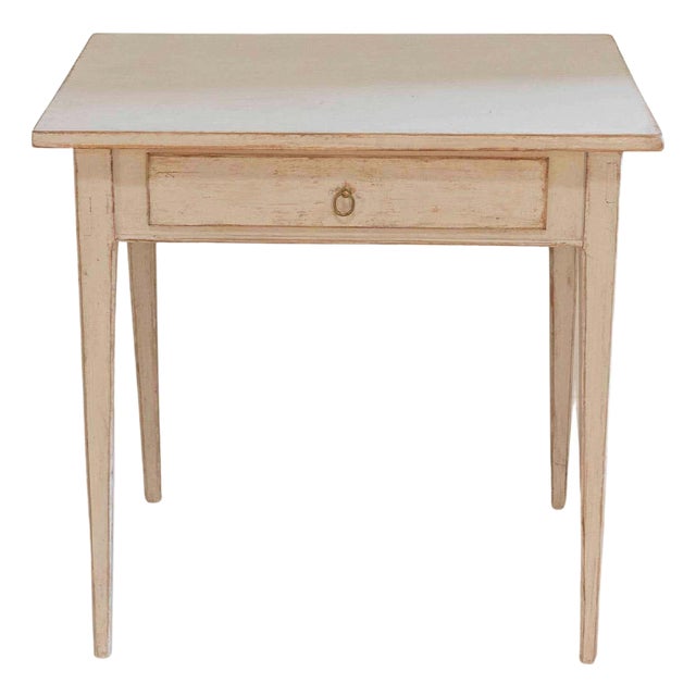 19th Century Swedish Desk, Painted Wood, Antique Design, Circa 1890 For Sale