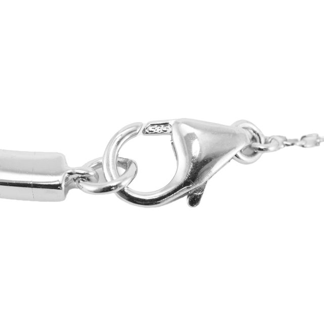 Metal Ladies 14k White Gold 1.50ctw Diamond Flexible Tennis Bangle Bracelet For Sale - Image 7 of 8
