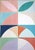 2020s 2026, Color Field Bauhaus Triptych of Modernist Floral Axis, Modern Painting on Watercolor Paper by Natalia Roman For Sale - Image 5 of 11