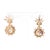 Metal 2.50 Carat Old European Cut Lab Diamond & 10k Yellow Gold Vintage Stud Earrings, Pair For Sale - Image 7 of 11