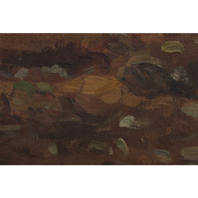 Traditional Framed Oil on Canvas Painting Wwi No Mans Land - Signed For Sale - Image 3 of 12