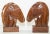 Vintage Pair of Hand Carved Wooden Art Deco style Horse Head Bookends. Large heavy wood vintage hand carved Art Deco style...