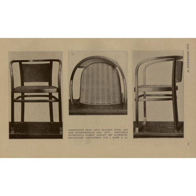 Object: secessionist armchair (2 examples available) design: otto wagner (vienna, circa 1901) model number: 718/f...