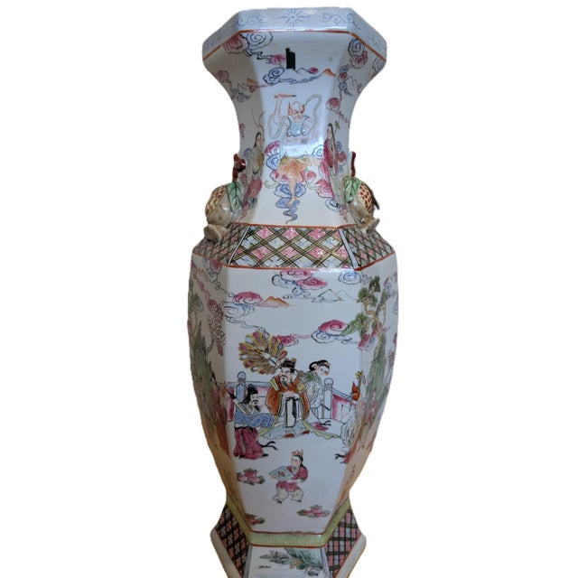 This is a rare antique Famille Rose vase, featuring the iconic Eight Immortals design. Every character is so vivid! The...