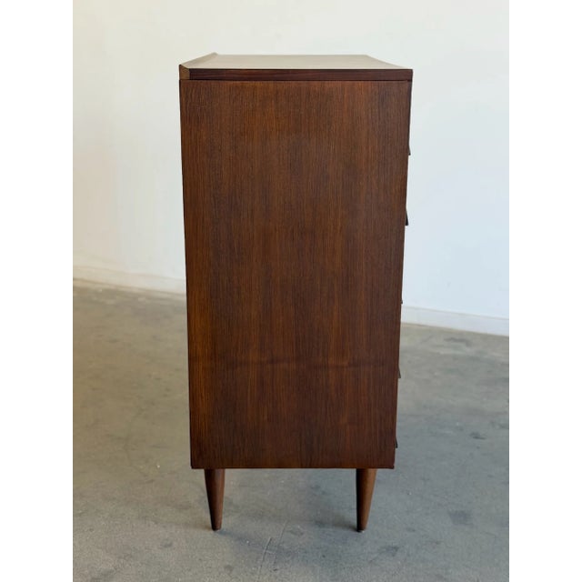 1960s Louvered Walnut Highboy For Sale - Image 10 of 16