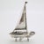 Vintage Italian Handmade Genuine Silver Sailing Ship Figurine, 1980s For Sale - Image 9 of 9