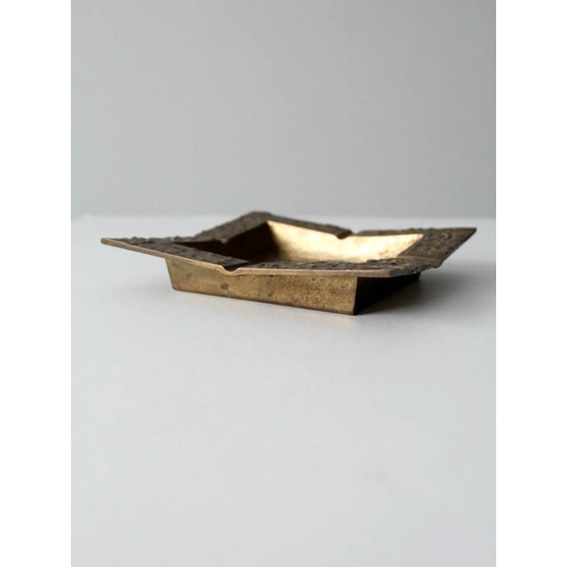 Mid 20th Century Vintage Brass Ashtray For Sale - Image 5 of 8