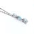A refined platinum pendant showcasing a 4.28ct aquamarine accented by 0.133ct of diamonds. The aquamarine’s cool, tranquil...