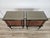 1960s Mid-Century Modern Mahogany Burl Nightstands with Glass Top, 1960, Set of 2 For Sale - Image 5 of 18