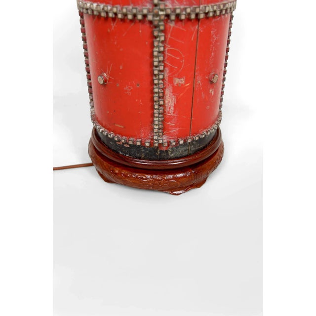 Black Vintage Industrial Art Deco Printing Roller Lamp, 1920 For Sale - Image 8 of 13