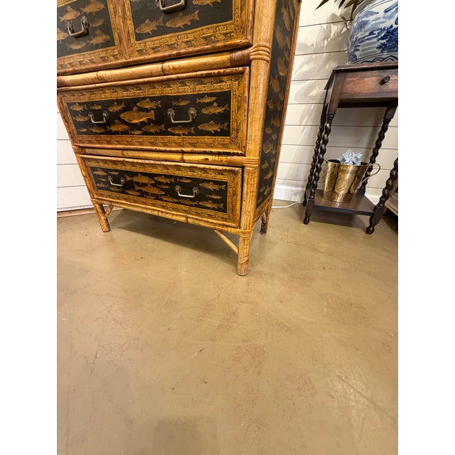 19th Century English Bamboo Chest For Sale - Image 13 of 13