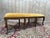 Regency-Louis XV Style Center Bench in Mustard Velvet, 1980s For Sale - Image 4 of 7