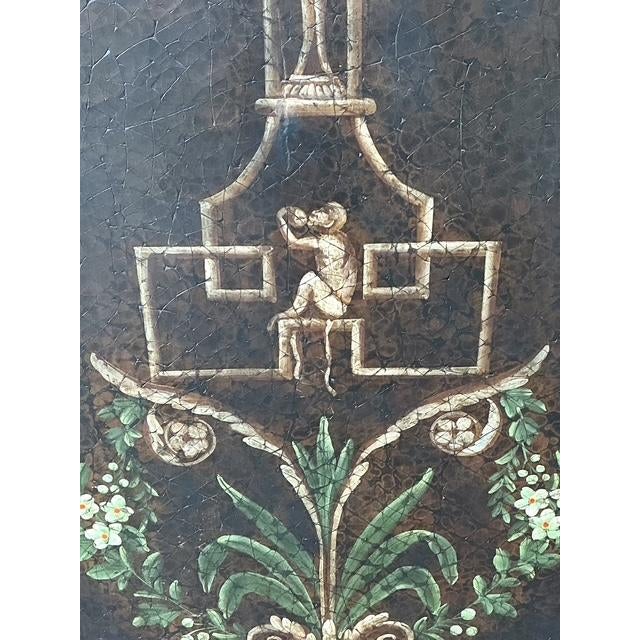 Late 20th Century Vintage Chelsea House Floral Monkey Panel - Set of 3 For Sale - Image 5 of 12