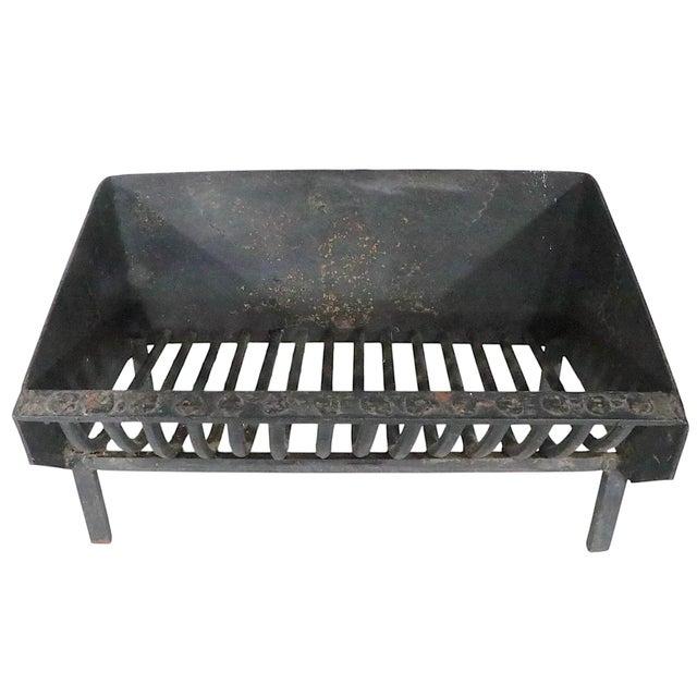 Mid 20th Century Mid 20th Century Fireplace Insert Grate For Sale - Image 5 of 12