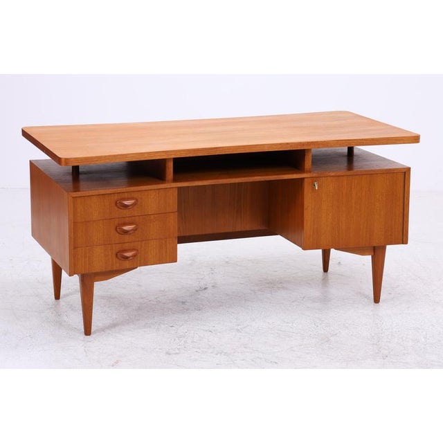 Mid-Century Danish Desk, 1960s For Sale - Image 4 of 18