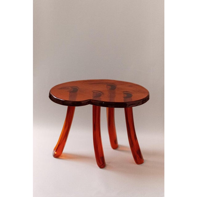 Sunburst Lung 2.0 Side Table in Hand Layered Resin by Szymon Keller For Sale - Image 4 of 18