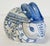 Vintage Blue and White Ceramic Floral Bunny Rabbit Lidded Box For Sale - Image 4 of 8