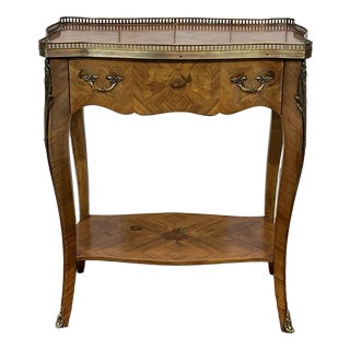 Louis XV Style Side Table in Rosewood and Beech, 1970s For Sale