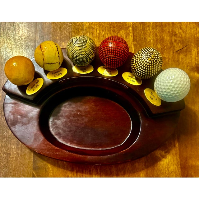 Late 20th Century Navika “Development of the Golf Ball” DeskAccessory or Jewelry Tray For Sale - Image 10 of 12