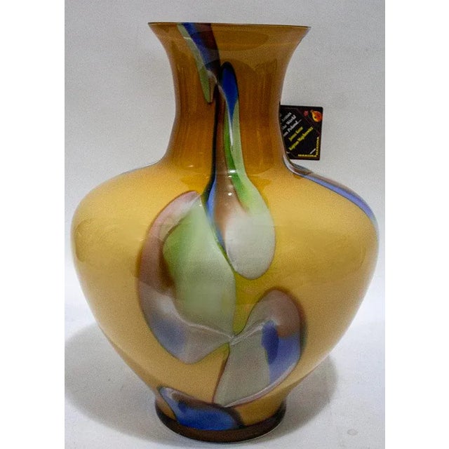 Makora Mouth Blown Polish Vase For Sale - Image 4 of 8