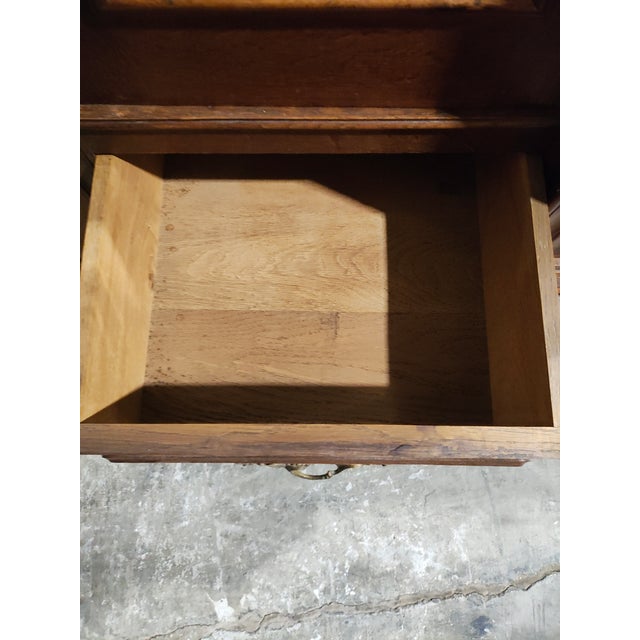 Antique French Louis XV Revival Triple-Door Mirrored Armoire in Walnut For Sale - Image 9 of 12