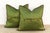 Pair of Morya Green Zardozi Pillows For Sale In Los Angeles - Image 6 of 6