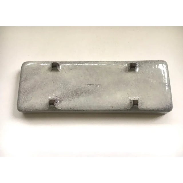 Mid-Century Modern Art Pottery Studio Handmade Dish by Tieberghien, Belgium, 1960s For Sale - Image 3 of 13