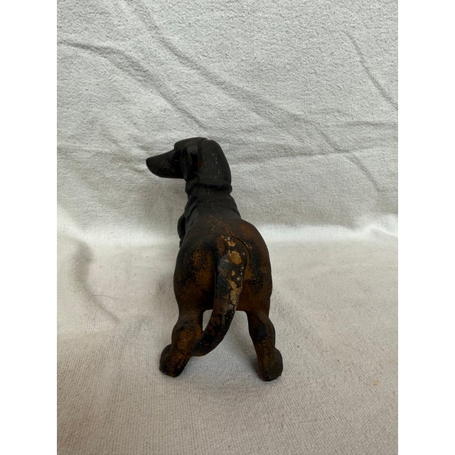 Art Deco 1920s Hubley Cast Iron Dachschund For Sale - Image 3 of 14