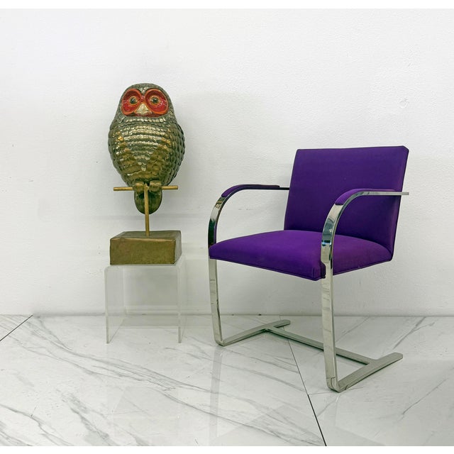 A rare and monumental owl sculpture by Mexican master artist Sergio Bustamante, standing an impressive 31 inches tall....