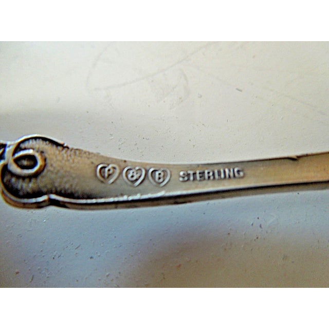 Early 20th Century Rare Paye & Baker Poppy Sterling Silver Souvenir Spoon 'Stanford Memorial Church Palo Alto' For Sale - Image 5 of 6