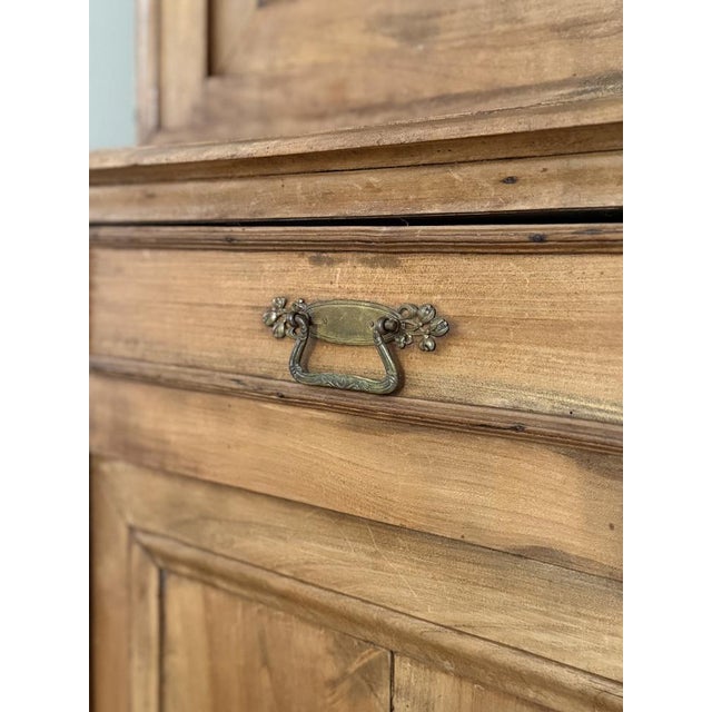 Brown Antique French Cherry Wood Cupboard, 1800s For Sale - Image 8 of 18