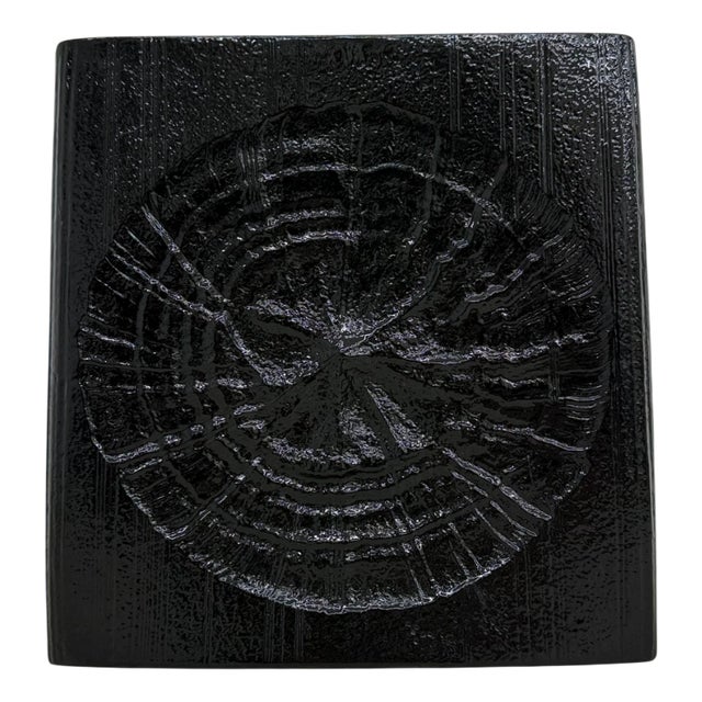 Black Ceramic Vase by Martin Freyer for Rosenthal, 1960s For Sale