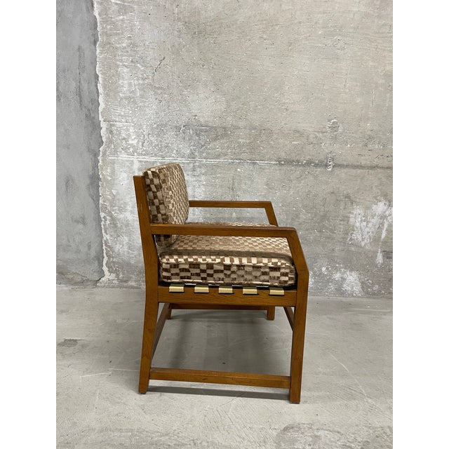 Mid-Century Modern Newly Upholstered MCM Armchair Attributed to Jack Cartwright for Founders For Sale - Image 3 of 12