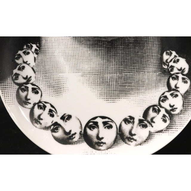 Piero Fornasetti Piero Fornasetti Porcelain Themes & Variation Plate, Number 107 For Sale - Image 4 of 10