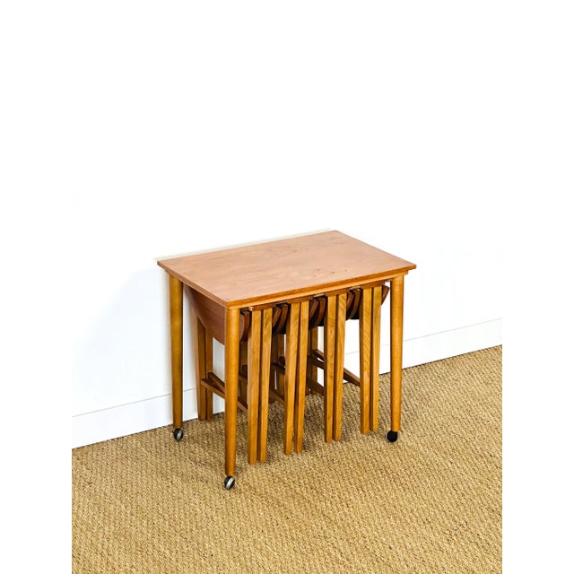 Vintage Scandinavian Coffee Table, 1960s, Set of 5 For Sale - Image 13 of 13