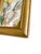 Two original mini paintings by Jessalin Beutler in a set with matching gold frames. Frames are made from vintage molding...