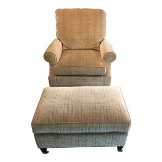 Modern Edward Ferrell + Lewis Mittman Laughlin Chair & Ottoman- 2 Pieces For Sale