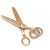 Modern Dainty Scissors Charm, 14k Yellow Gold, Length 7/8 In For Sale - Image 3 of 4