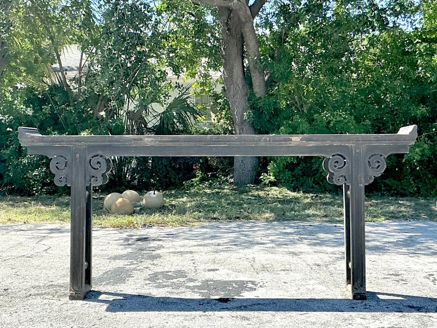 Vintage Asian Reclaimed Wood Console Table | Show Pony Palm Beach
