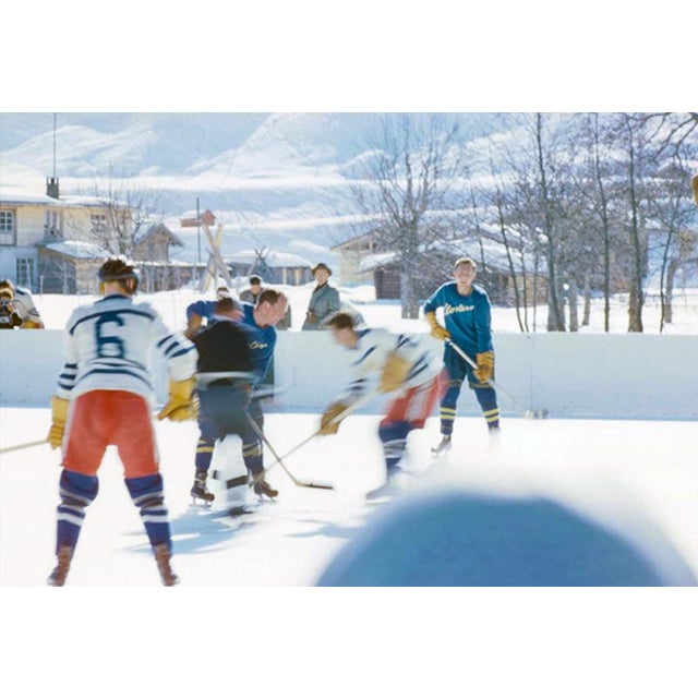 Face Off by Toni Frissell An ice hockey face off at an open air rink, Switzerland, 1959. (Photo by Toni Frissell) 12x16"...