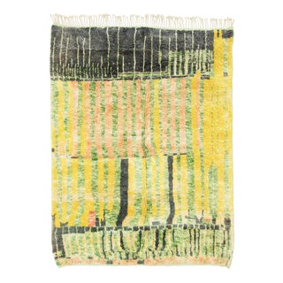 Hand-Knotted Wool Rug by Azele Studio For Sale