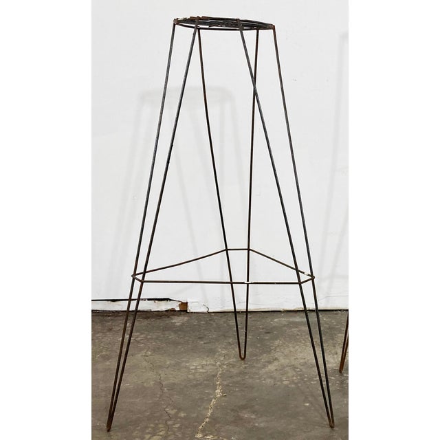 Mid-Century Modern Vintage Mid-Century Modern Iron Tripod Plant Stand For Sale - Image 3 of 6
