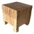 Sculptural Side Table Mango Wood Natural Finish For Sale
