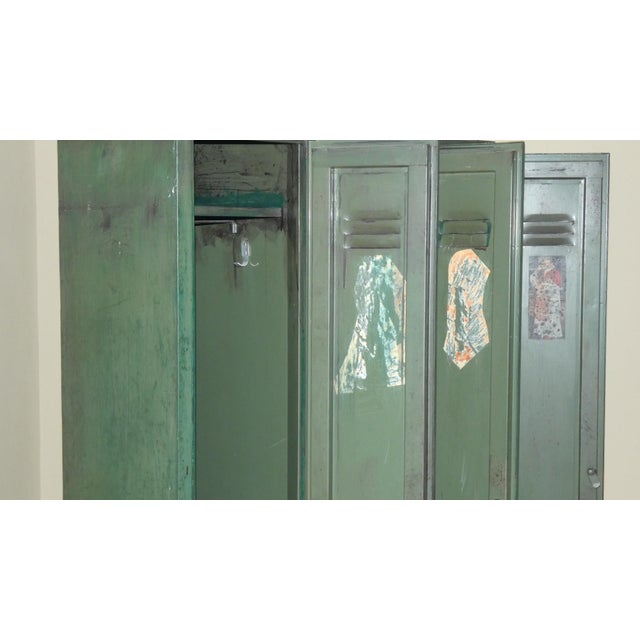 Metal Vintage Italian Metal Military Locker from Officina Di Ricerca, 1960s For Sale - Image 7 of 17