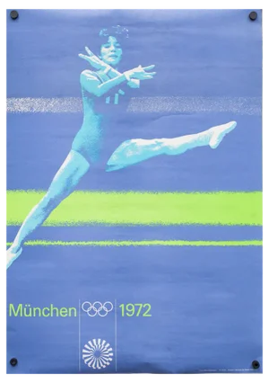 Munich Olympics Gymnastics Poster, 1972